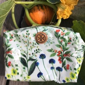 Tory Burch Floral Patent Vinyl Cosmetic Bag